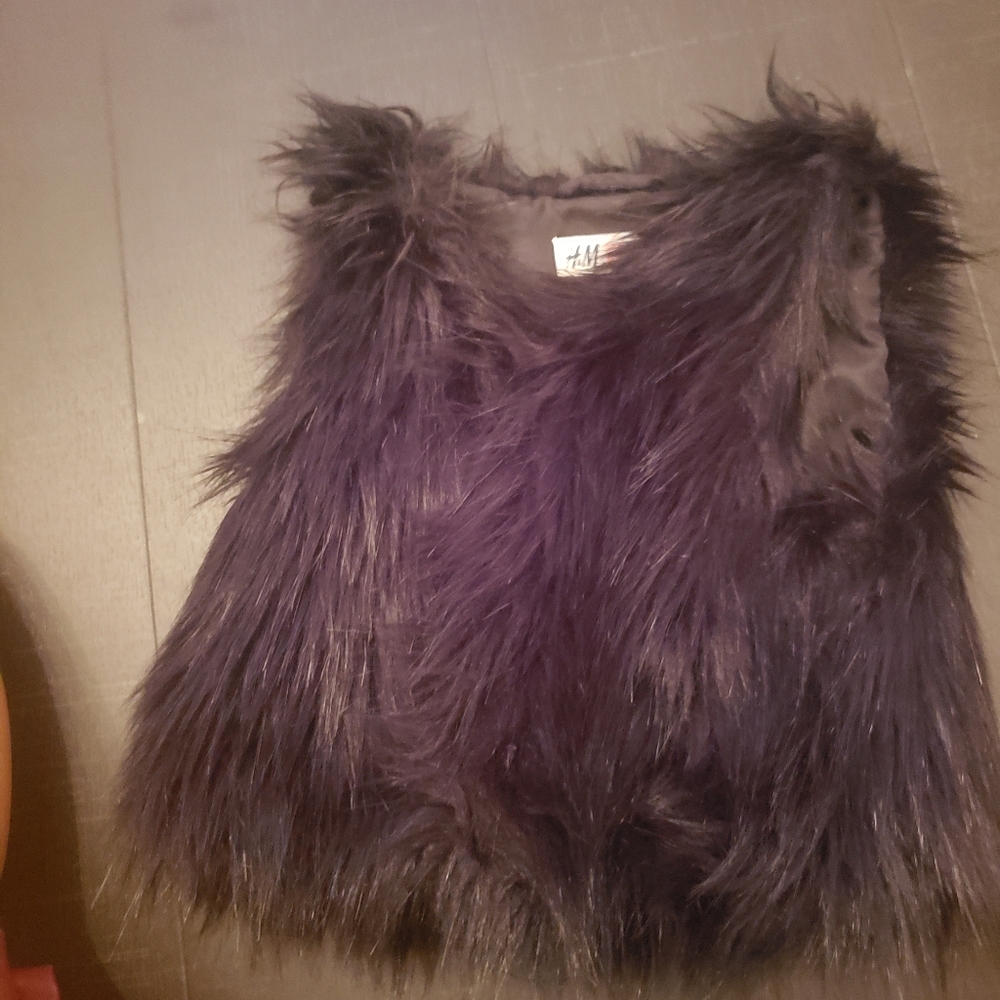 Faux fur vest